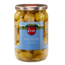 GREEN OLIVE COCKTAIL 720G (Drained 400G) CEM ZEYTIN (TURKISH)